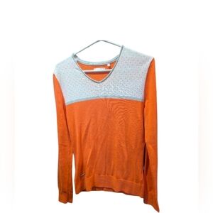 Adidas Vibrant Orange Knit Top
